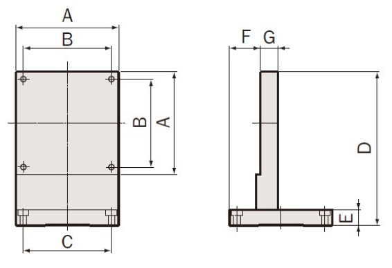Drawing of Brackets for Manual Stage